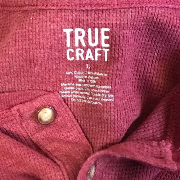 5/$25 Men's True Craft Waffle Knit Shirt - Picture 3 of 5